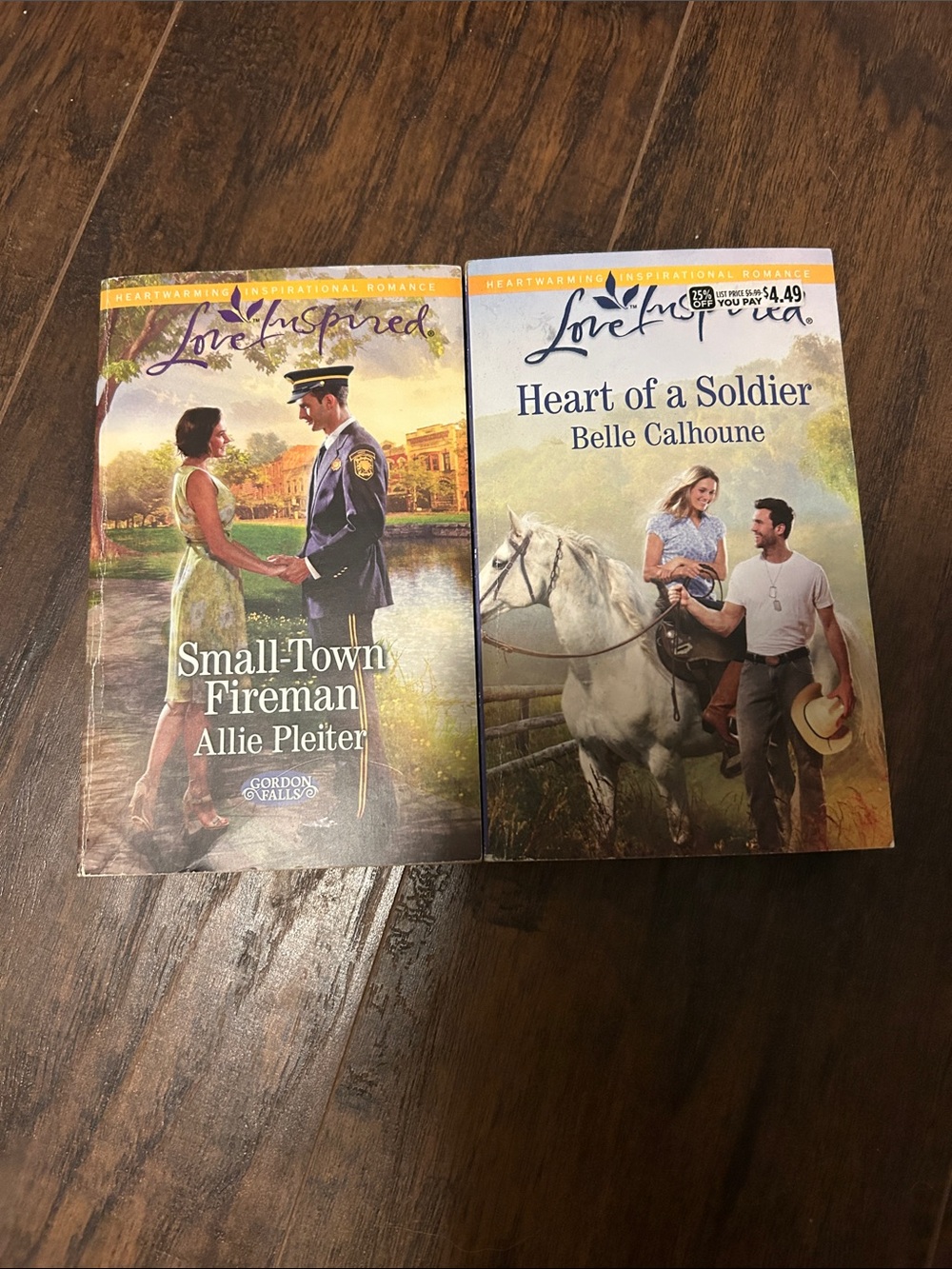 Heart of a Soldier & Small-Town Fireman Romance Book Bundle - White/Cream Covers